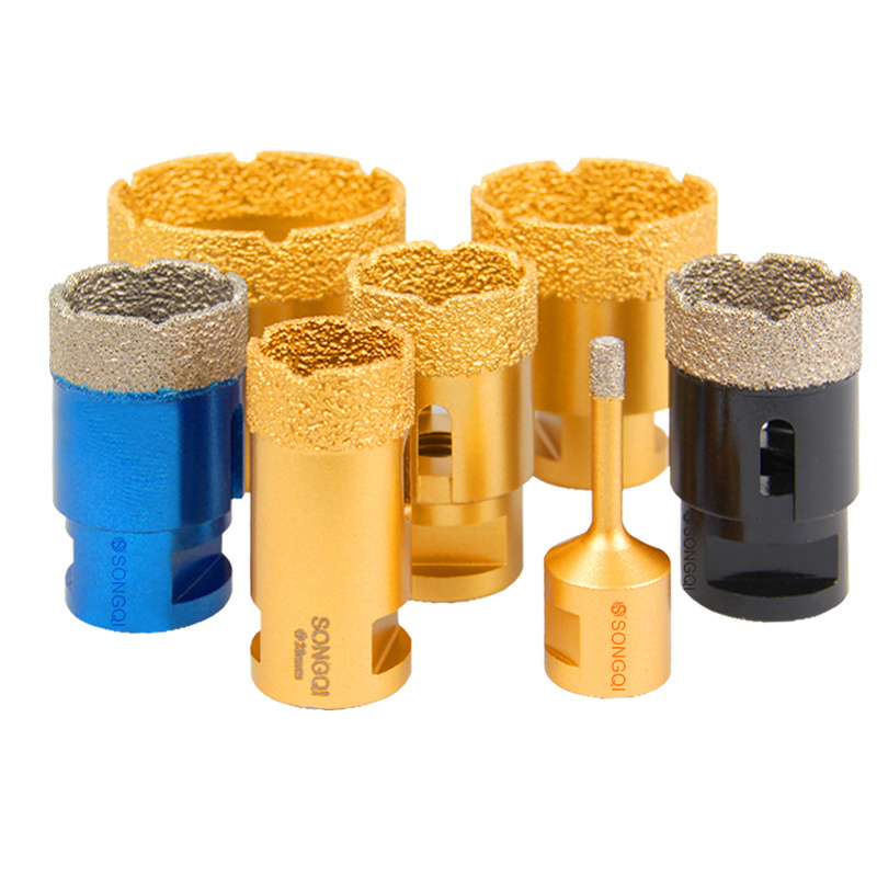 SONGQI A Blue Vacuum Brazed Tile Porcelain Core Drill Bit Diamond Drills Hole Saw Hole Cutter Diamond Drill Bit