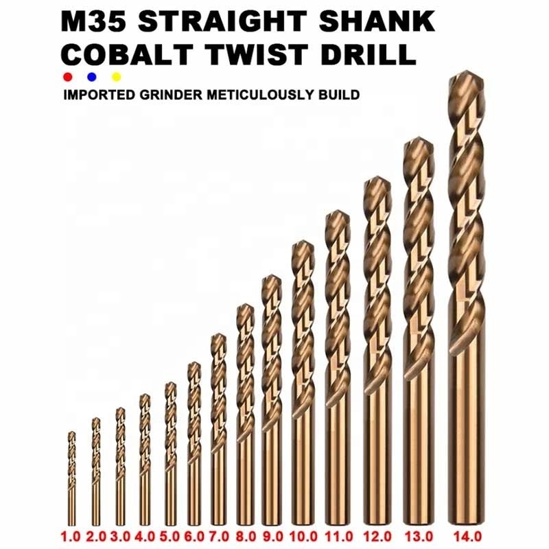 DIN338 Fully Ground Power Tool Accessory HSS INOX Drill Bits for Stainless Steel Metal Jobber Twist Drill Bit Set