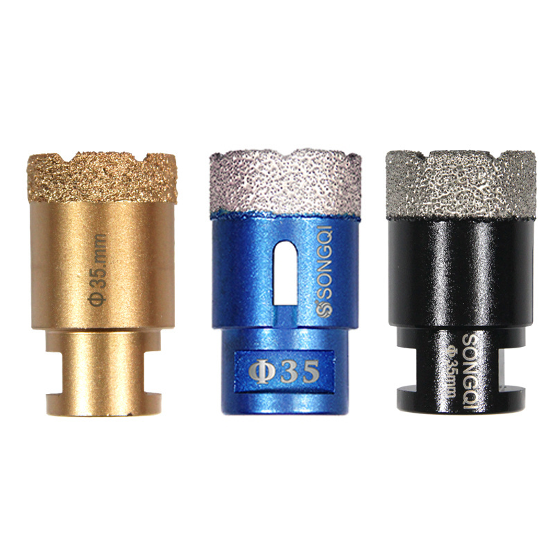 SONGQI A Blue Vacuum Brazed Tile Porcelain Core Drill Bit Diamond Drills Hole Saw Hole Cutter Diamond Drill Bit