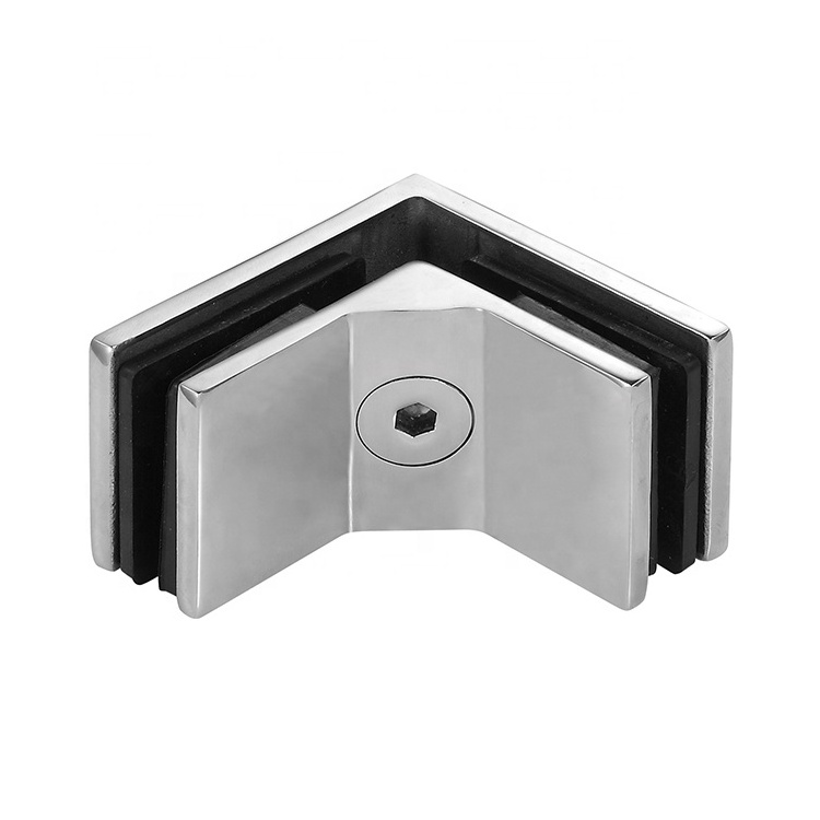 90 Degree Corner Glass Clamp Stainless Steel Clips for Glass Railing