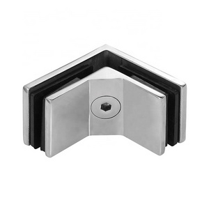 90 Degree Corner Glass Clamp Stainless Steel Clips for Glass Railing