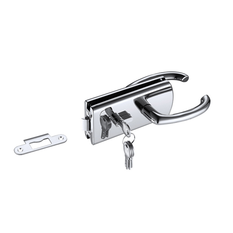 Shower Room Sliding Door Fittings Stainless Steel Zinc Alloy Chrome Glass Balcony Door Key Locks