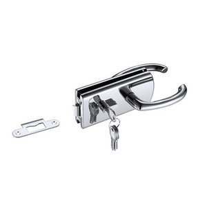 Shower Room Sliding Door Fittings Stainless Steel Zinc Alloy Chrome Glass Balcony Door Key Locks