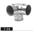 3 way railing elbow tube connector stainless steel handrail joint