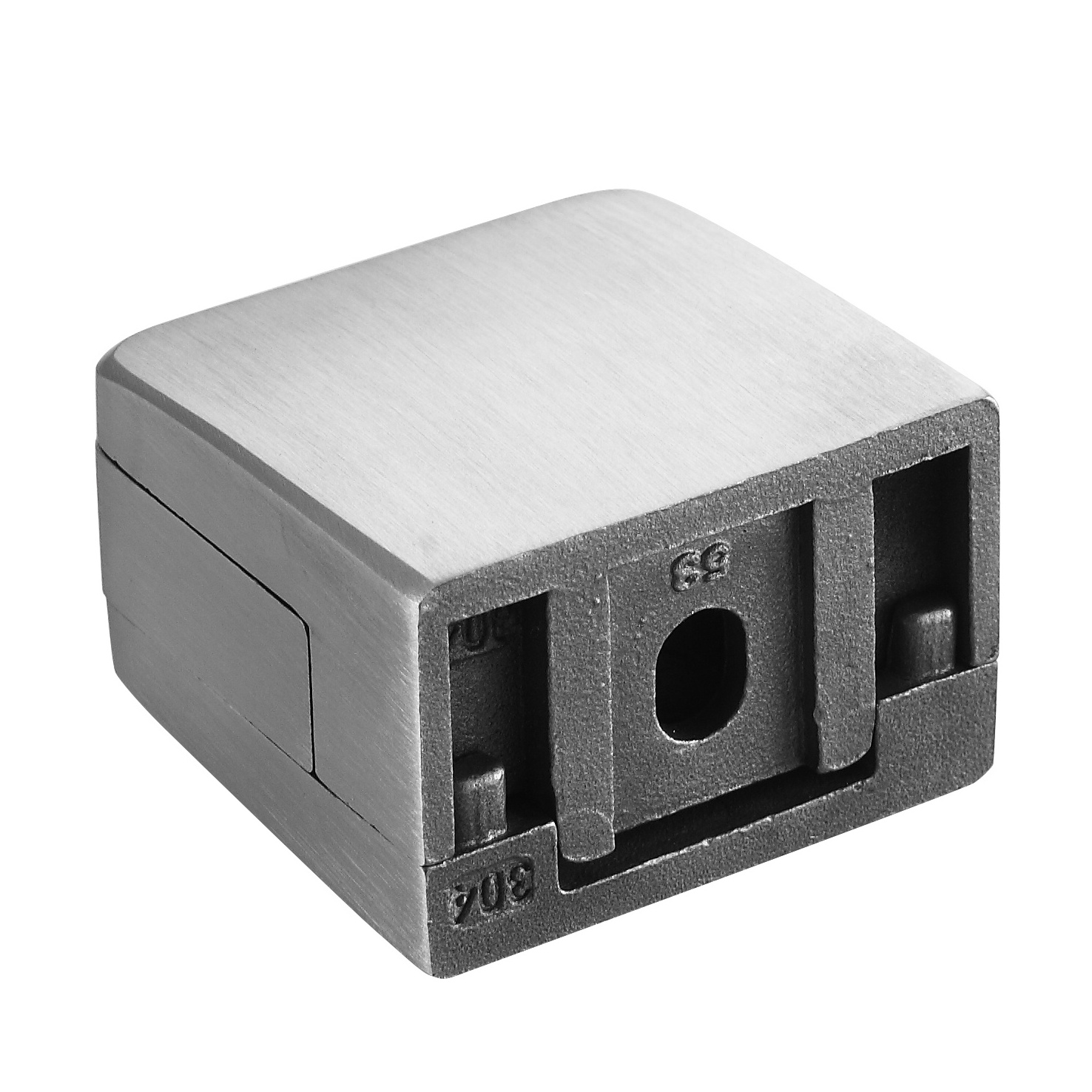 Stainless Steel 45 Degree Retainer Clamp Rail Alloy Glass Connector Corner Clip