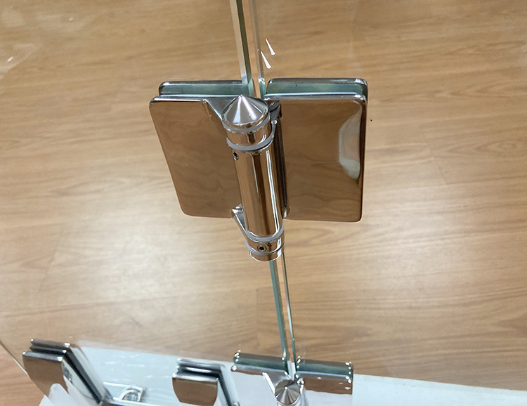 Glass Pool Fence Stainless Steel Double Side Spring Hinge Glass Balcony Hydraulic Clip Fittings