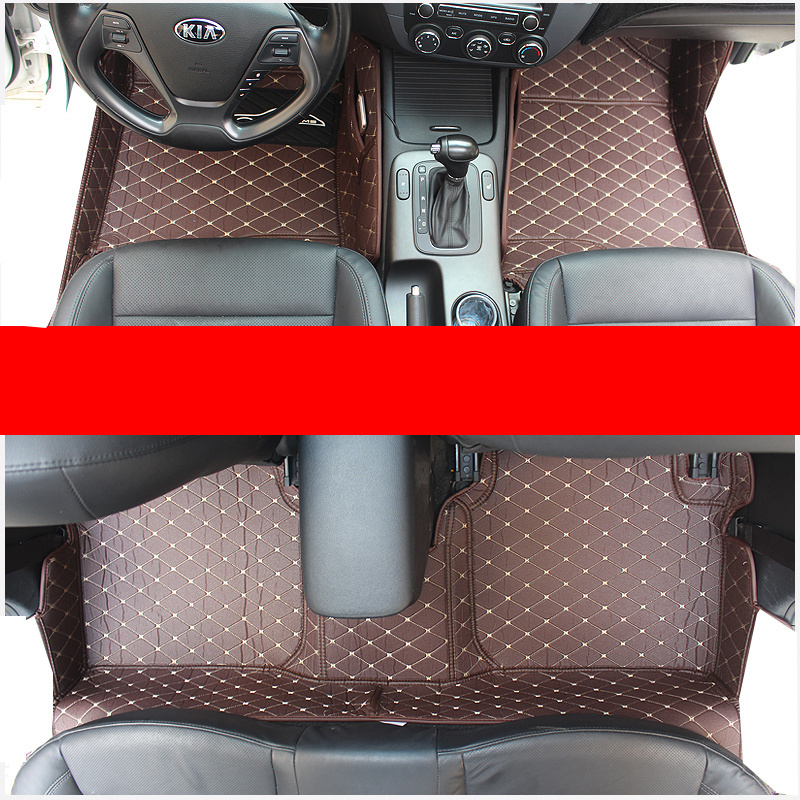 leather car floor mats for kia forte cerato 2009 2010 2011 2012 2013 2014 2015 2016 2017 2018 2019 2020 carpet foot