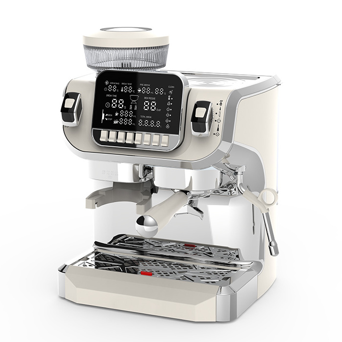 Italian new arrival milk flother home automatic commercial white espresso coffee machine makers.