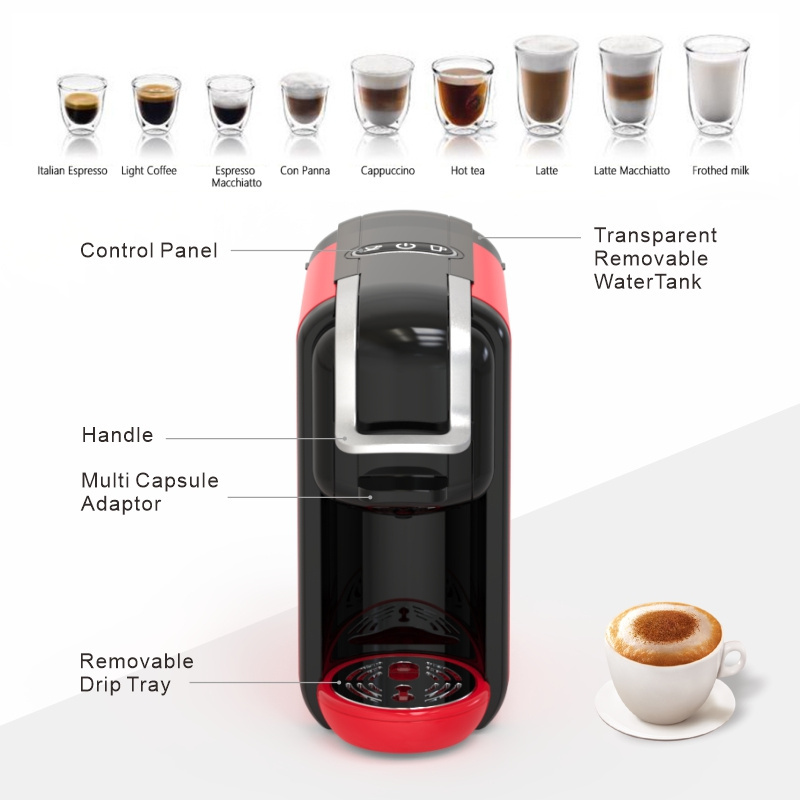 Multiple capsules 6 in 1 Cafeteras profesional coffee brewer machine coffeemakers coffeemachine coffee maker oem