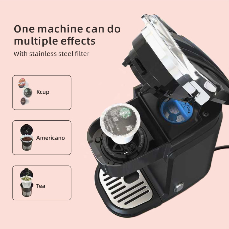 Office Use 3 In 1 Tea Brewer Coffee Maker Americano Automatic Keurig Coffee Machine With Single Cup