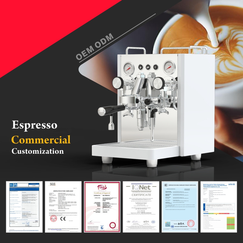 custom Cafetera OEM espresso italiana automatic rotary vane pump expresso coffee makers commercial coffee brew machine