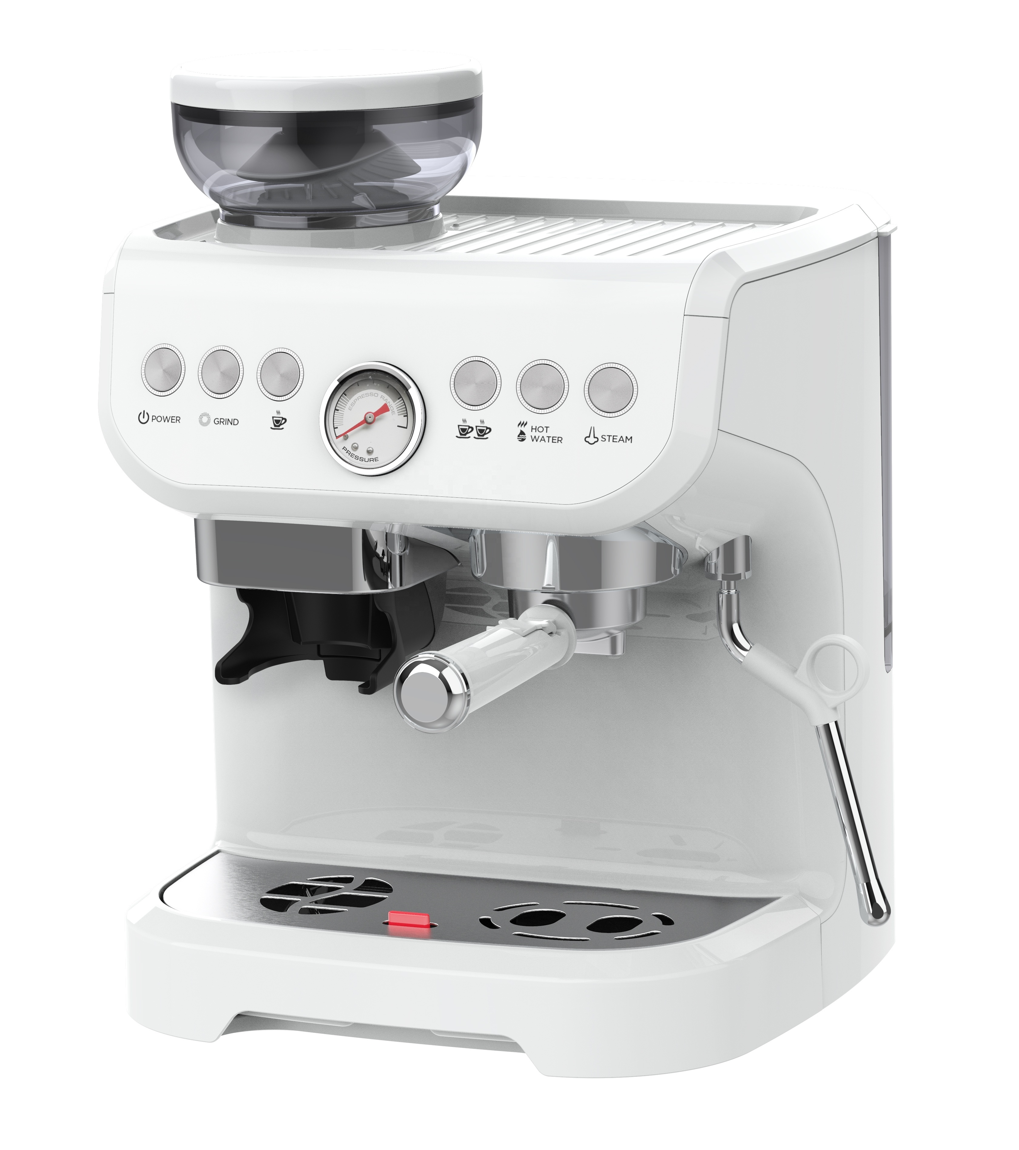 Automatic Cafe Machine Ground Coffee Machines Cafetera Expresso China 3 in 1 Espresso Coffee Machine Maker with Bean Grinder