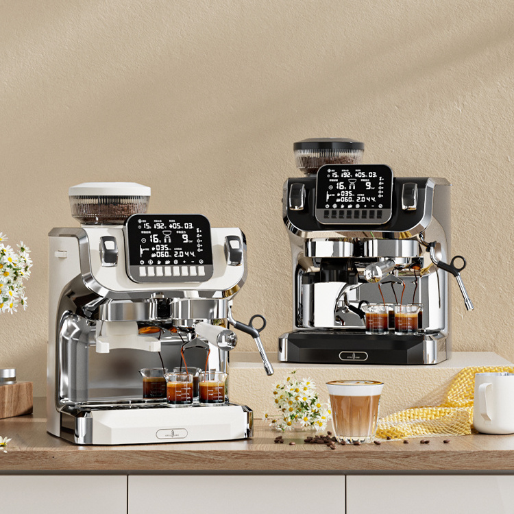 Italian new arrival milk flother home automatic commercial white espresso coffee machine makers.