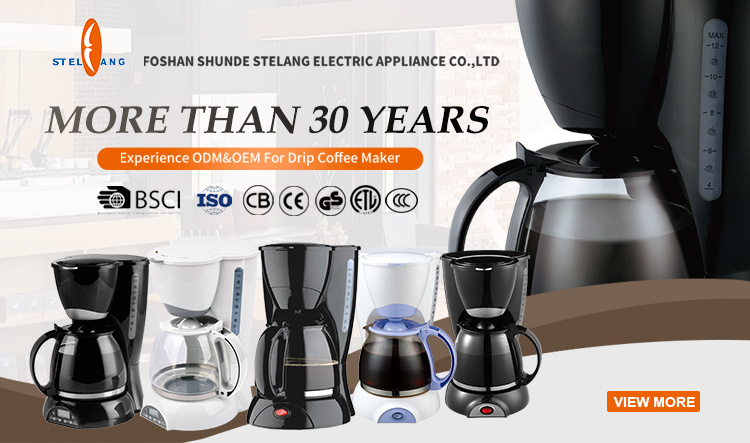 Kitchen Appliances Travel 12 Cups Coffee Maker Automatic Electric Drip Coffee Machine With Glass Carafe