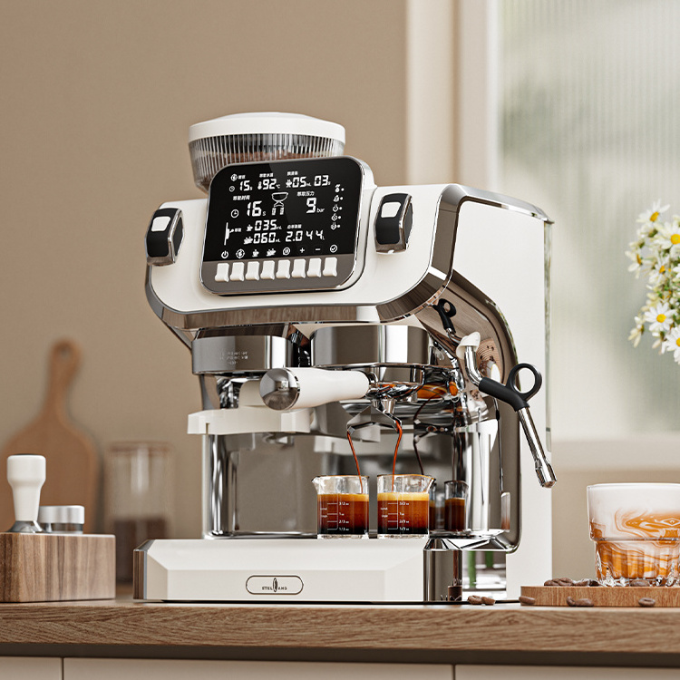 Italian new arrival milk flother home automatic commercial white espresso coffee machine makers.