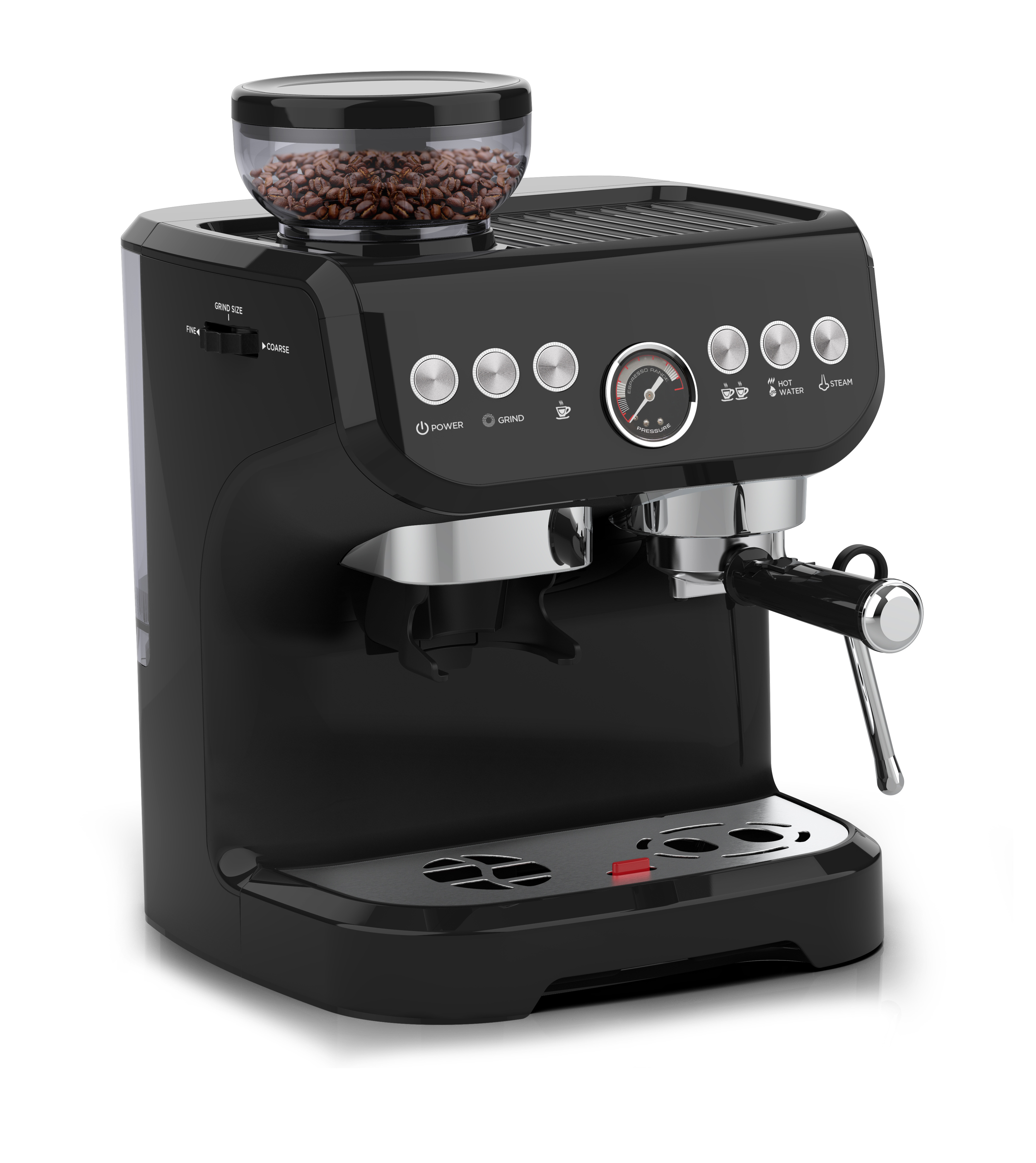 Automatic Cafe Machine Ground Coffee Machines Cafetera Expresso China 3 in 1 Espresso Coffee Machine Maker with Bean Grinder