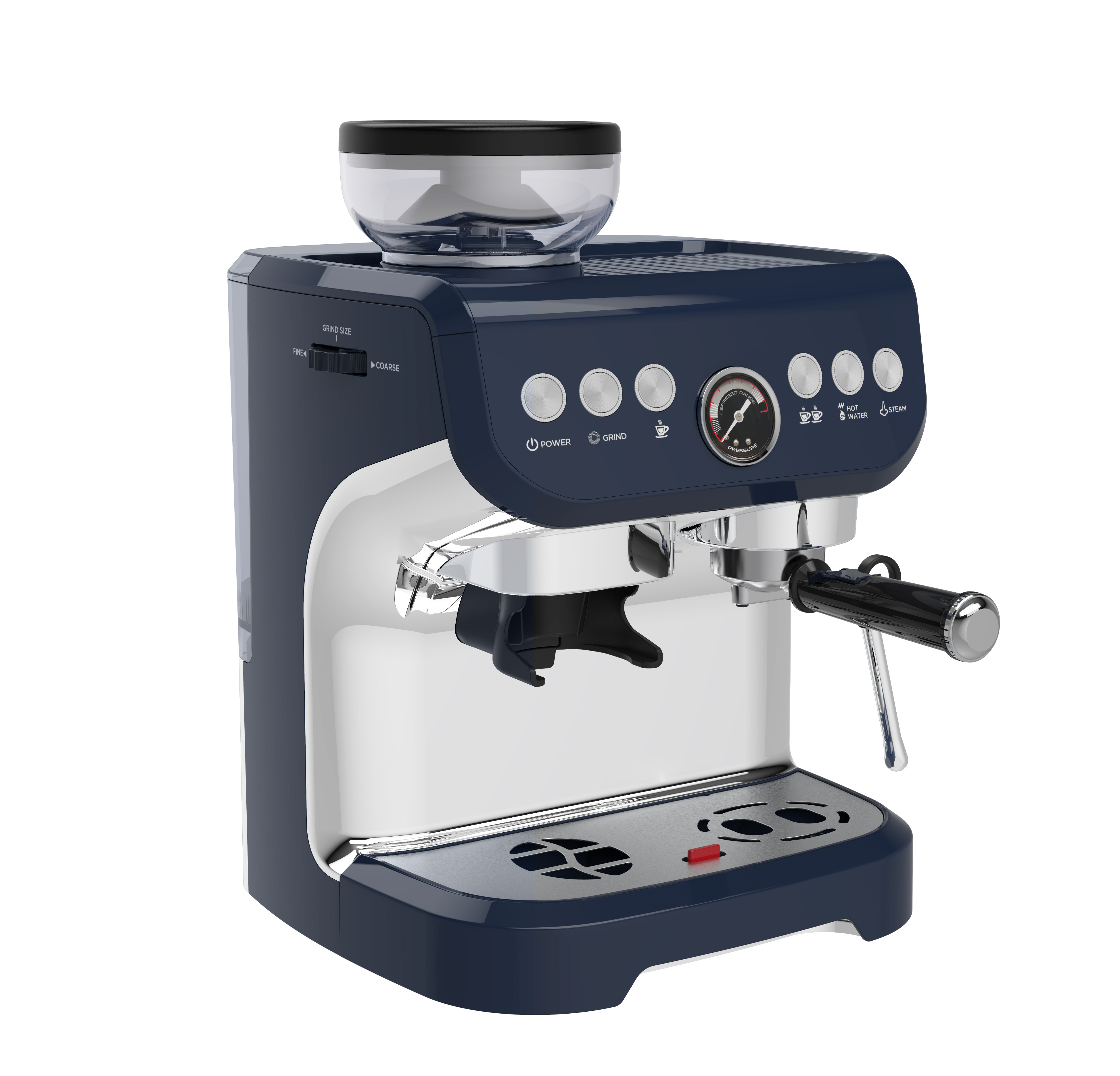 Automatic Cafe Machine Ground Coffee Machines Cafetera Expresso China 3 in 1 Espresso Coffee Machine Maker with Bean Grinder