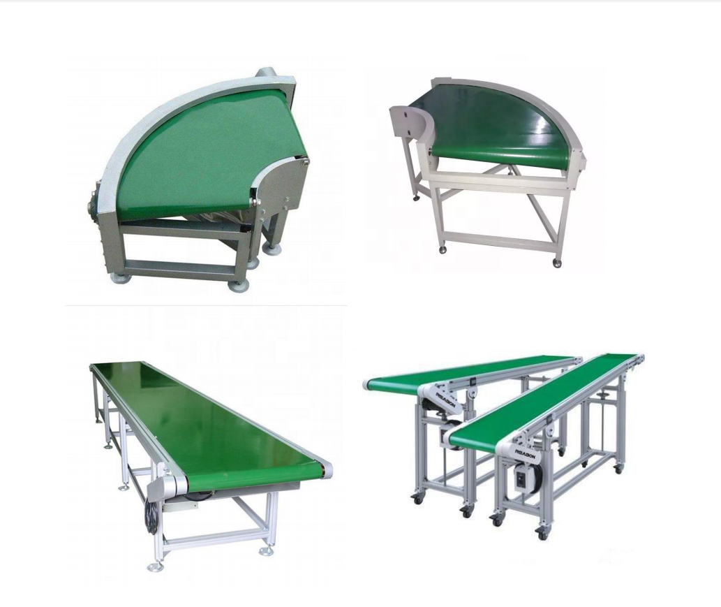 SENTAO China manufacture stainless steel conveyor Green PVC Belt Conveyor System Stainless Steel Belt Conveyor