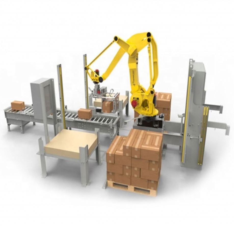 Robotic carton box palletizer/SENTAO robot palletizer/universal robot packing machine