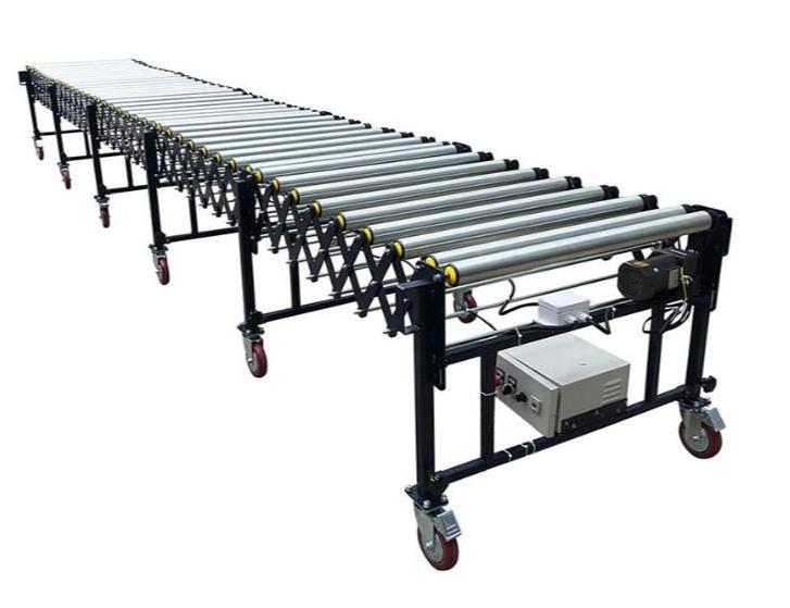 Gravity Flexible telescopic  Extensible Power Roller Conveyor