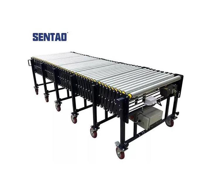 Gravity Flexible telescopic  Extensible Power Roller Conveyor