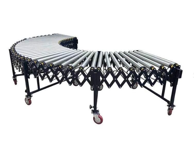 Gravity Flexible telescopic  Extensible Power Roller Conveyor