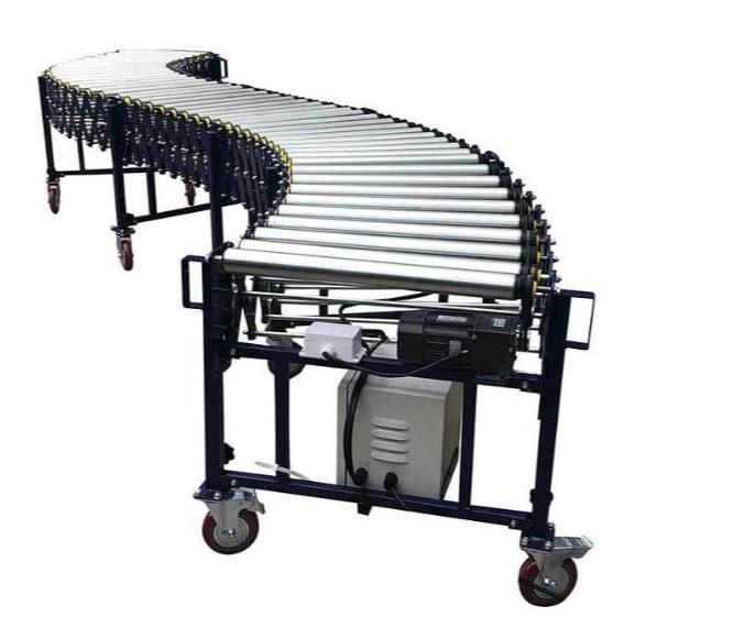 Gravity Flexible telescopic  Extensible Power Roller Conveyor