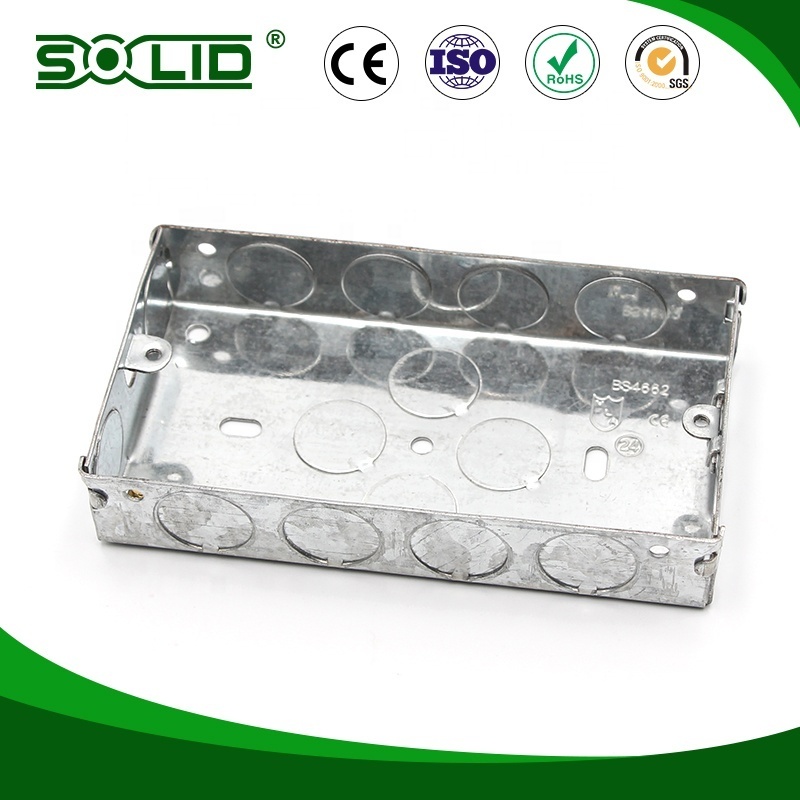 Exported Saudi Arabia IP65 2 gang Metal Iron box