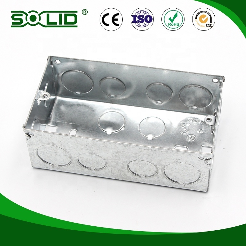 Exported Saudi Arabia IP65 2 gang Metal Iron box