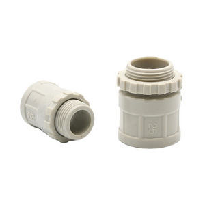 High Quality plastic male bush white PVC male adapter electrical conduit pipe fitting