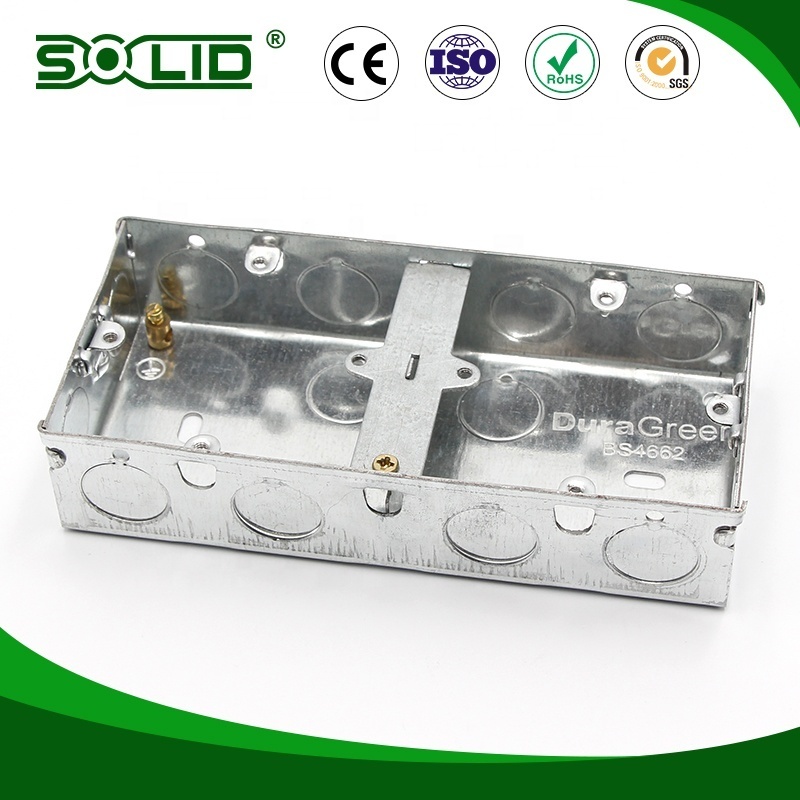 Exported Saudi Arabia IP65 2 gang Metal Iron box