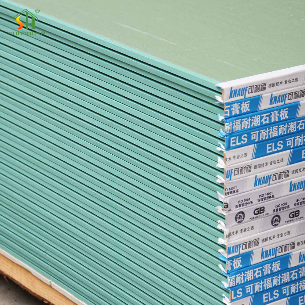 High Quality Knauf Gypsum Board Drywall Gypsum Board Ceiling Watertight 12mm Plaster Board