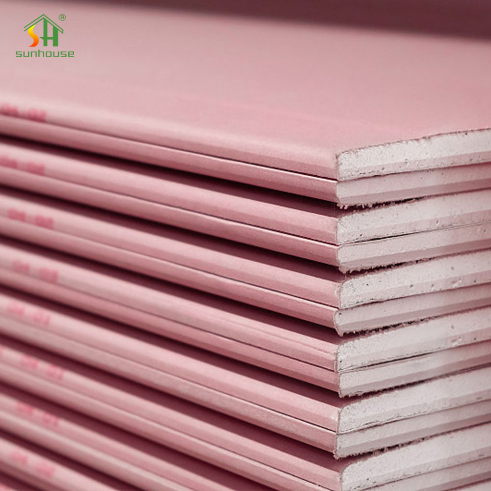 Hot Sell Pink Fireproof Gypsum Drywall