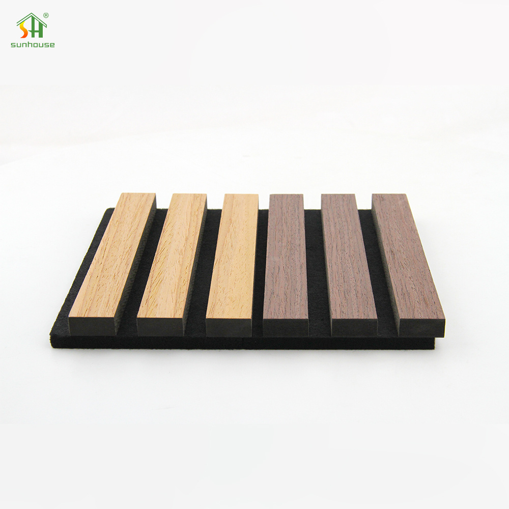 High Quality Enhance Sound Clarity Oak Wall Panels Interior Decoration Acoustic Slat Wall Panel