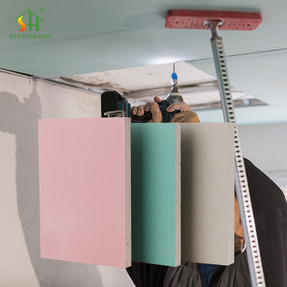 4x8 Drywall Knauf Drywall 12mm Fireproof Gypsum Board Plaster Board