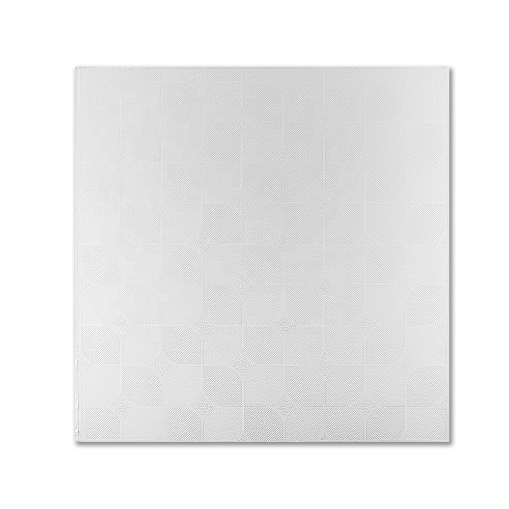 PVC Gypsum Ceiling Tiles 600mmx1200mm Aluminum Foil Back Veneer PVC Plasterboard Ceiling Panels