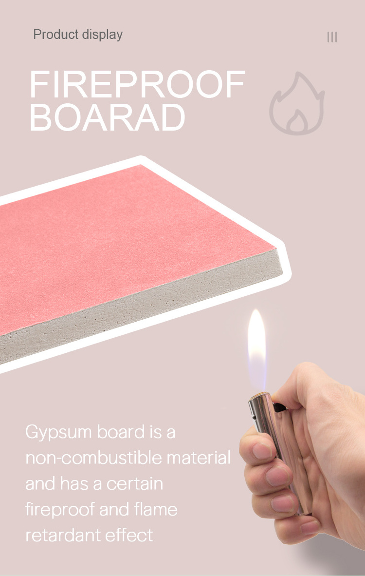 4x8 Drywall Knauf Drywall 12mm Fireproof Gypsum Board Plaster Board