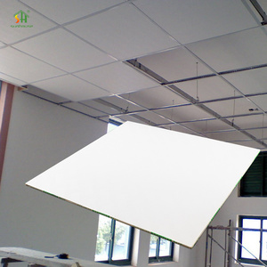 595x595mm PVC Gysum Ceiling Sheet 7.5mm PVC False Ceiling Panel For Interior Ceiling Decoration