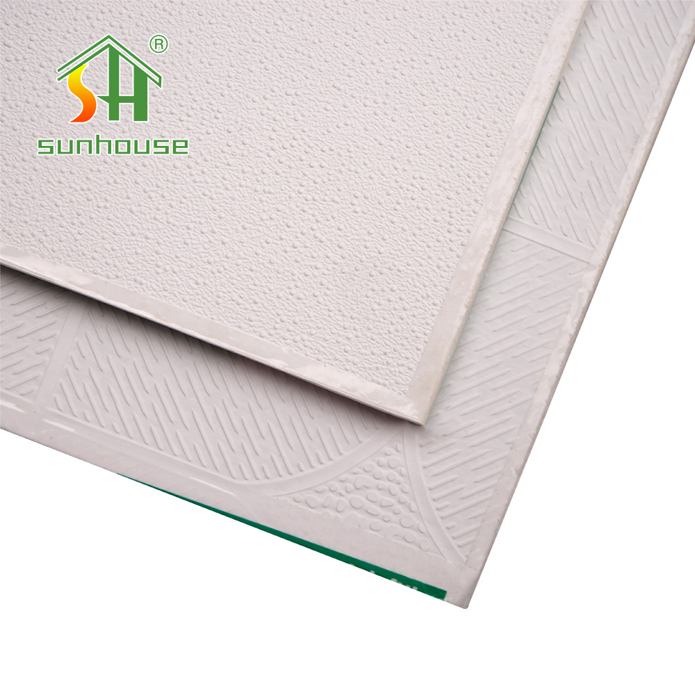 595x595mm PVC Gysum Ceiling Sheet 7.5mm PVC False Ceiling Panel For Interior Ceiling Decoration