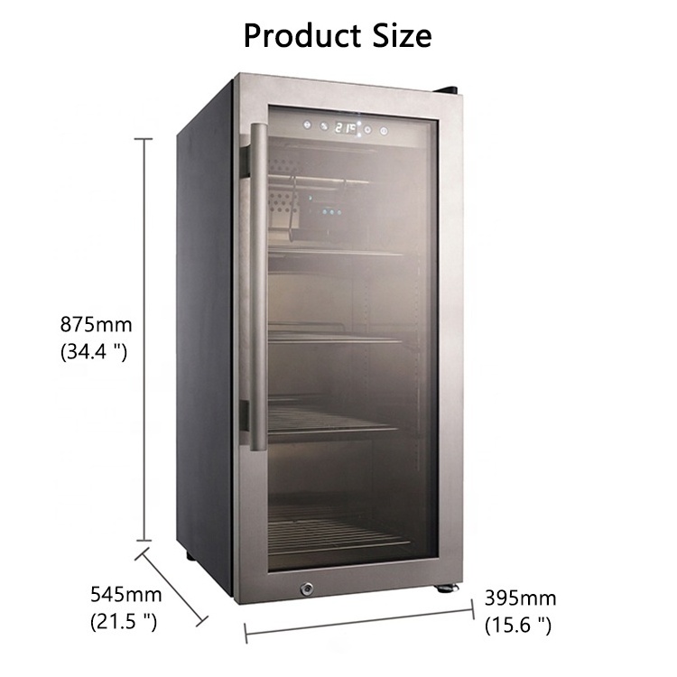 Meat Dry Ager Professional Humidity Controlled Steak Meat Ager Dry Aging Refrigerator With UV Light