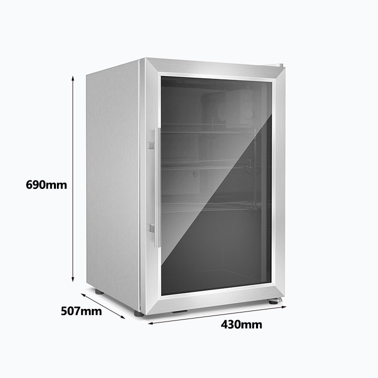 Outdoor Kitchen Under Cabinet Stainless Steel Mini Beer Juice Energy Drink Cooler Can Bar Beverage Fridge