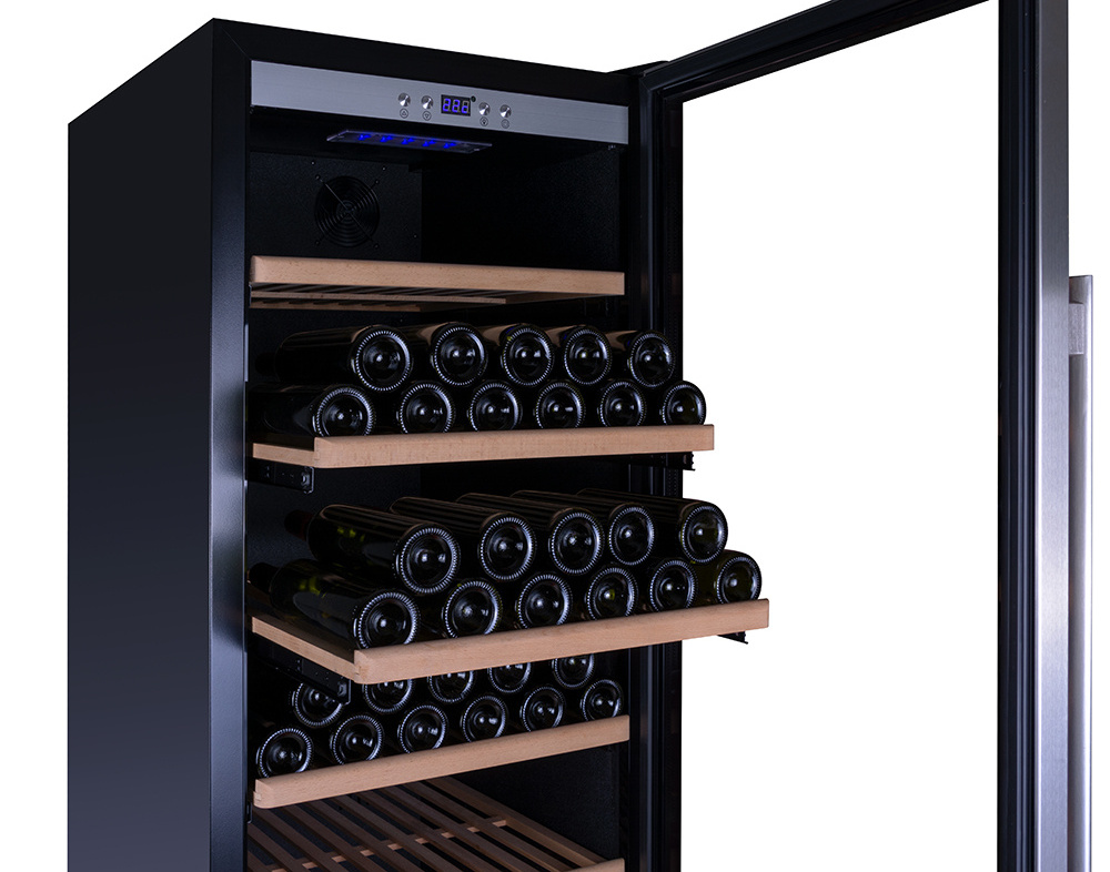 Wholesale 520L Single Zone Compressor Compressor Wine Cooler Refrigerator with Door Lock