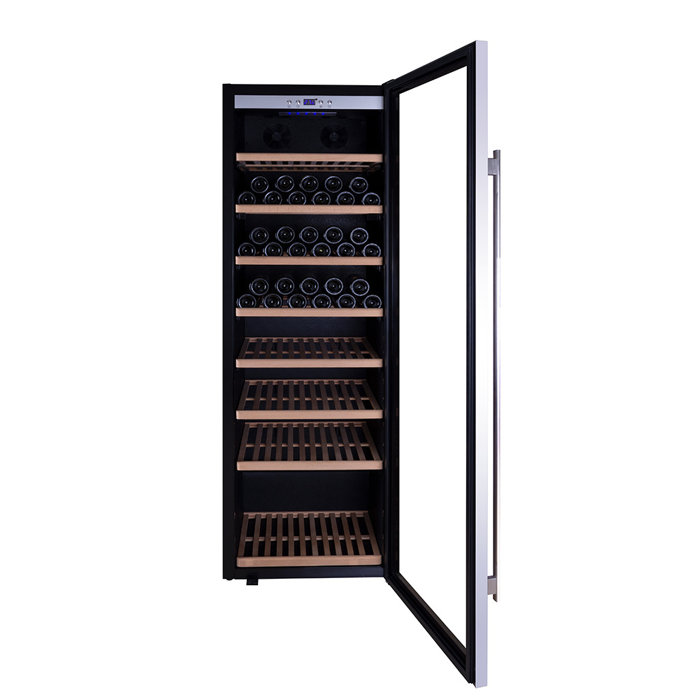 Wholesale 520L Single Zone Compressor Compressor Wine Cooler Refrigerator with Door Lock