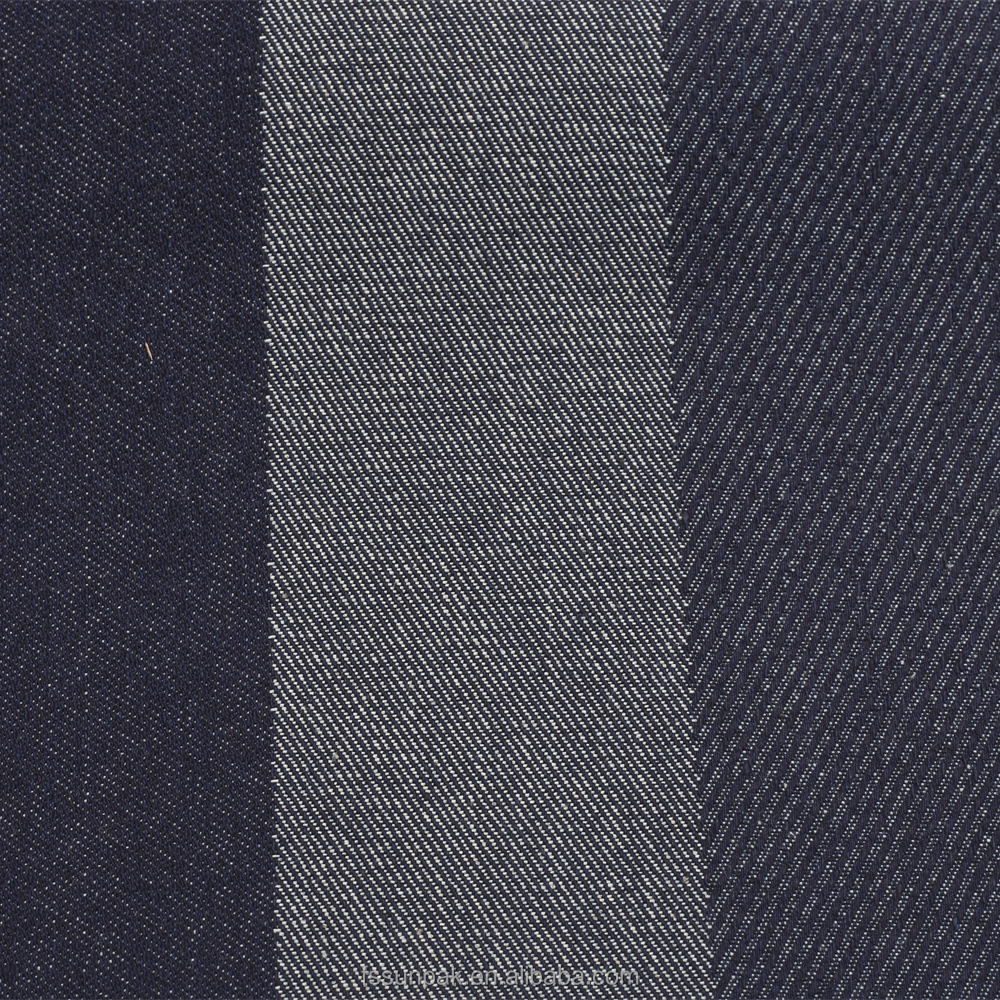 Manufacturer Price Fashion Designs Jacquard Denim Fabric for Luggage Cloth no MOQ 10oz Dark Blue Cotton Poly Rigid Jeans Fabric