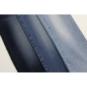 8.6 oz good price good quality cotton   warp slub dark blue color fabric for jeans  wholesale