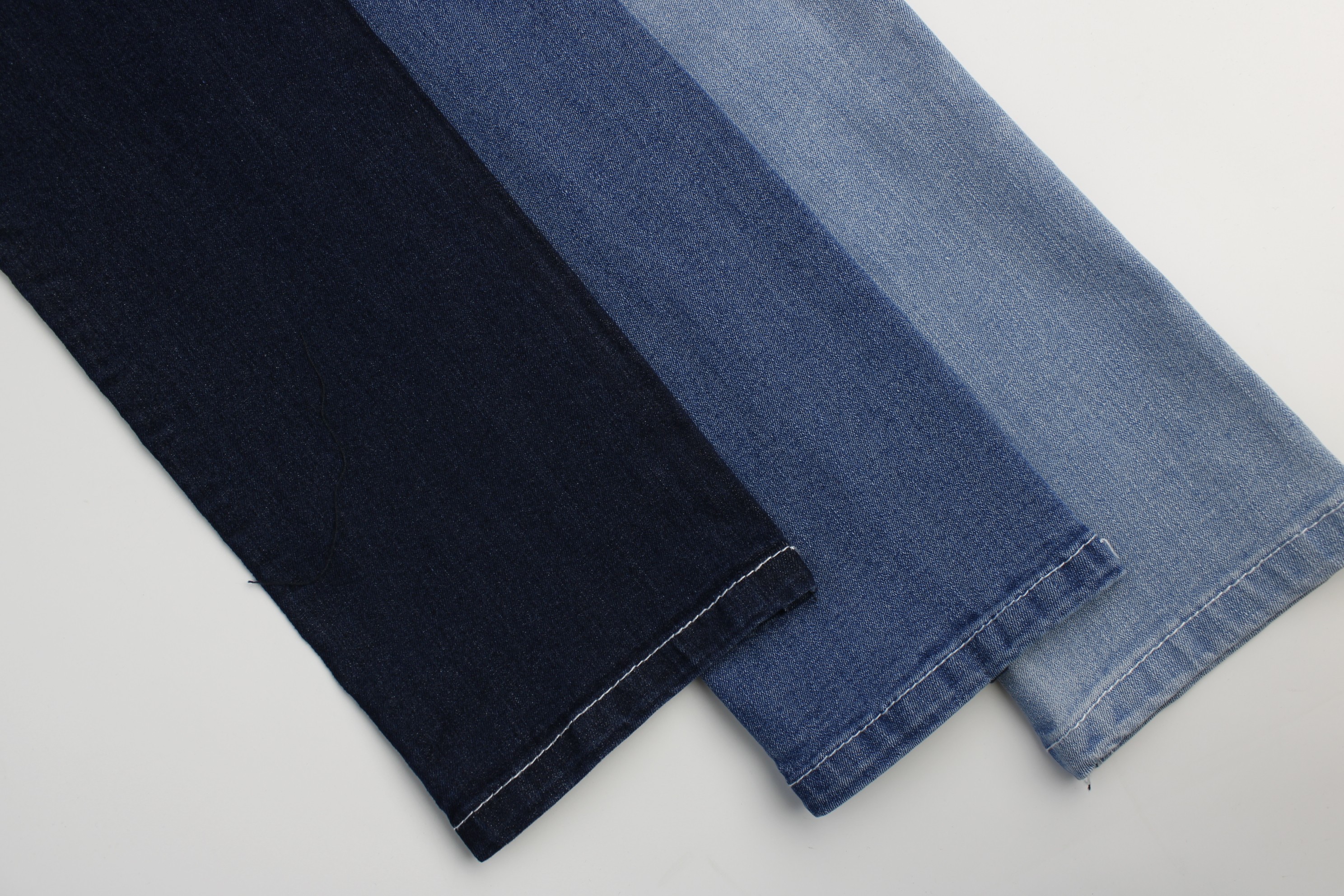 8.6 oz good price good quality cotton   warp slub dark blue color fabric for jeans  wholesale