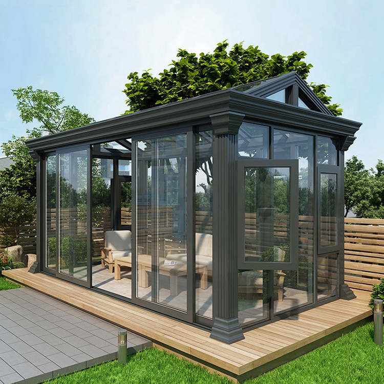 Prefabricated Lowes Winter Glass Home And Aluminum Summer Garden Screen House