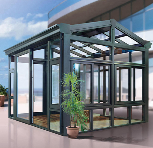 4 Season Sunroom Fiber Tiny House Storey Sunrooms Glass Prefabricated Outdoor Insulating Glass Aluminum Alloy Structure Frame