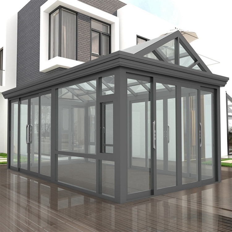 Storm Proof Aluminum Frame Thermal Break Glass Outdoor Sun House Aluminum Green House