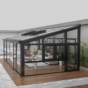 Outdoor Garden Sunroom Low-e Tempered Glass Sunlight Room The Small Tiny House Sunny Sunshine Glass Sunrooms For Villa